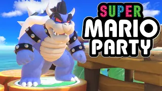 Super Mario Party: BRO AND SIS Partner Party!! *Dark Bowser and Kirby TEAMMATES!*