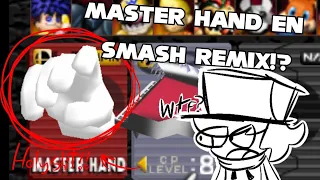 Jugando con MASTER HAND en SMASH REMIX 1.4.0 (real)