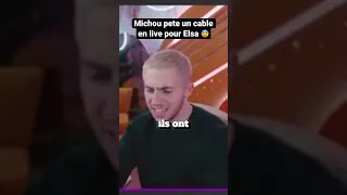 MICHOU PETE UN CABLE EN LIVE POUR DÉFENDRE ELSA 😨 (Vous le saviez ?) #shorts #drama #michou #elsa