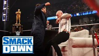 Madcap Moss attacks Happy Corbin on “Happy Talk”: SmackDown, April 29, 2022