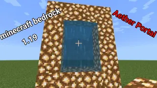 How To Make A Aether Portal Minecraft 1.19 | Survival