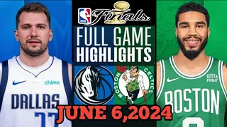 Boston Celtics vs Dallas Mavericks Full Game Highlights | June 6,2024 | NBA LIVE TODAY