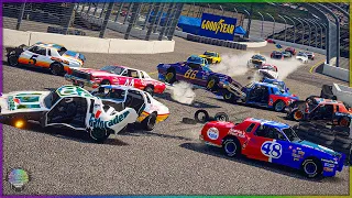 70s NASCAR vs. 5 WAY FIGURE 8 | Wreckfest