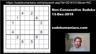Non-Consecutive Sudoku at Sudokumaniacs.com