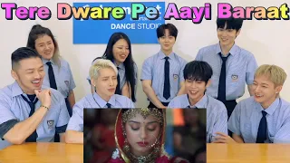 K-pop idol's emotional response to an Indian wedding MV🥹Tere Dware Pe Aayi Baraat @BzBoys