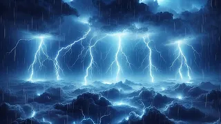 Rain Sounds For Sleeping, Heavy Rain & Thunderstorms 1 Hour For Relaxing, Deep Sleep And Meditation