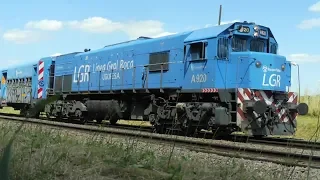 Locomotoras GM/EMD GT22 con trenes de pasajeros