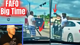 Road Rager With Machete Gets Humbled By Good Guy With A Gun