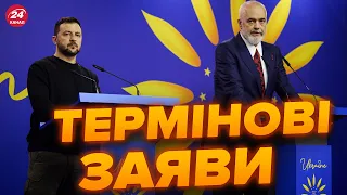 ⚡️ЗЕЛЕНСЬКИЙ про війська НАТО в Україні й плани Путіна на 2024 | ПРЕСКОНФЕРЕНЦІЯ з прем'єром Албанії