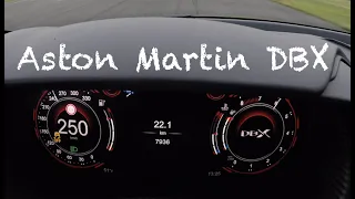 0-250 km/h Aston Martin DBX // Acceleration