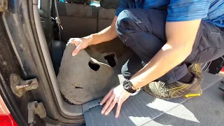 HOW TO REMOVE THE REAR CARPET IN A TOYOTA 100 SERIES LANDCRUISER