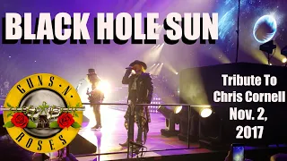 GUNS ‘N ROSES “Black Hole Sun” Tribute to Chris Cornell in Detroit, Nov. 2, 2017