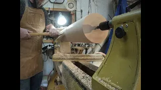 Turning Red Oak On A Lathe