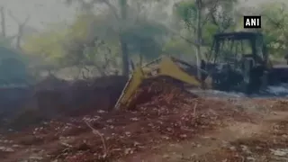 Watch: Naxals torch vehicles used for road construction