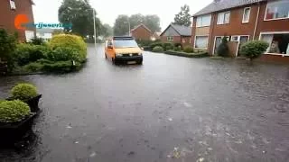 Wateroverlast in Rijssen op 21 juli 2016