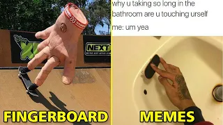 Try Not To Laugh Watching Funny Fingerboard Memes!