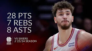 Alperen Sengun 28 pts 7 rebs 8 asts vs Sixers 23/24 season