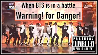 BTS (방탄소년단) Dance battle, Danger & Let’s Get It Started (Boys In Battle) MAMA 2014 [ENG SUB][HD]