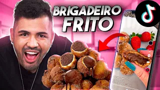 FIZ BRIGADEIRO FRITO! É O PECADO MAIS GOSTOSO QUE EU JÁ COMI!