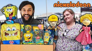 Hunting For Rare Vintage Nickelodeon Merch At A Fleamarket With My Mom!! *SPONGEBOB GRAIL FOUND*