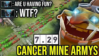 How to END game in 7.29!! WTF NEW CANCER!! Techies EPIC Sh*t Mines Army From the Base