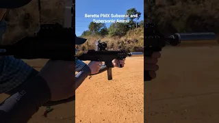 Beretta PMX (PMXs) suppressed with subsonic and supersonic ammo.