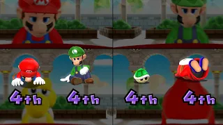 Mario Party 9 - Mario vs Luigi vs Koopa vs Shy Guy - Blooper Beach