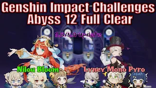 [NEW CHARACTERS] Spiral Abyss 3.8/4.0 - Genshin Impact - Nilou Bloom - Lyney MonoPyro