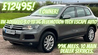 Rare ESCAPE Model VW Touareg 3.0 TDI V6 BlueMotion Tech Tiptronic 4WD. (S/S).