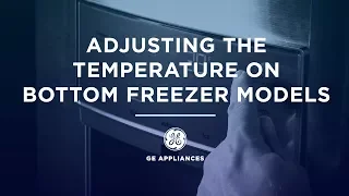 French Door Refrigerator Temperature Controls