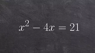 Learn how to solve a quadratic equation by factoring