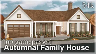 Bloxburg - Autumnal Family House Speedbuild (no gamepasses) | exterior