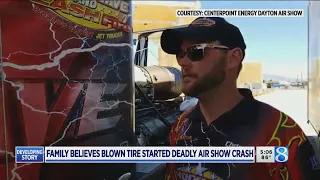 Dad of racer killed at air show: Blown tire to blame