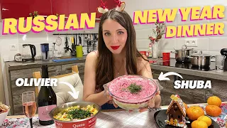 Cooking with Russian Girl! Herring under a fur coat + Olivier salad 🍾