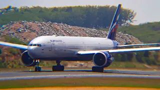 Aeroflot Russian Airlines Boeing 777-300(ER) RA-73141 Taxi & Takeoff Runway 27