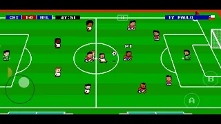 jugando juegos en 2D de fútbol