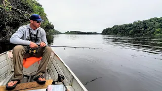 Amazon River Fishing CATCH AND COOK!! (Weird Catches)