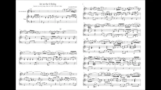 Bach: Air on the G String - Suite No. 3 (BWV 1068) - COVER SHEET MUSIC