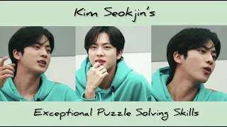 Seokjin’s great intelligence in puzzle solving