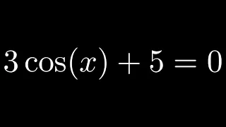 Solve 3*cos(x) + 5 = 0