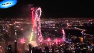 2015 Fireworks: Burj Khalifa, Dubai (New Year Fireworks)