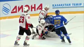 Бой КХЛ: Пушкарев VS Кемпны / KHL Fight: Pushkarev VS Kempny