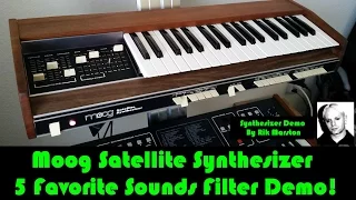 Moog Satellite 2016 Rare Vintage Analog Synthesizer Synth Rik Marston Minimoog Sound