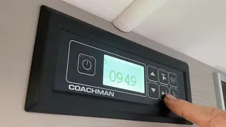 Control panel demonstration in a Coachman