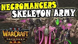 Warcraft Reforged UNDEAD 2vs2 GAMEPLAY | Mass Necromancers + Skeletons!