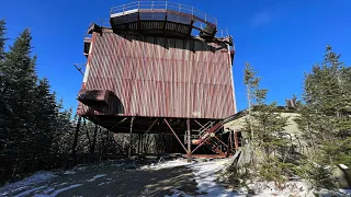 Checking out an abandoned radar station from the Cold War era.