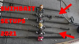 My Swimbait Rod And Reel Setups For 2021!