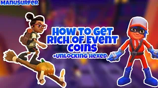 How to get a LOT of Event Coins + Unlocking Hexed - Subway Surfers