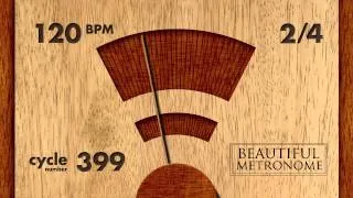 120 BPM 2/4 Wood Metronome HD