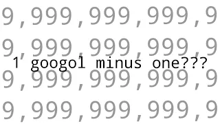 1 googol is... my version